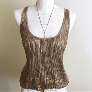 Wilster scoop neck sequins tank top